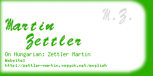 martin zettler business card